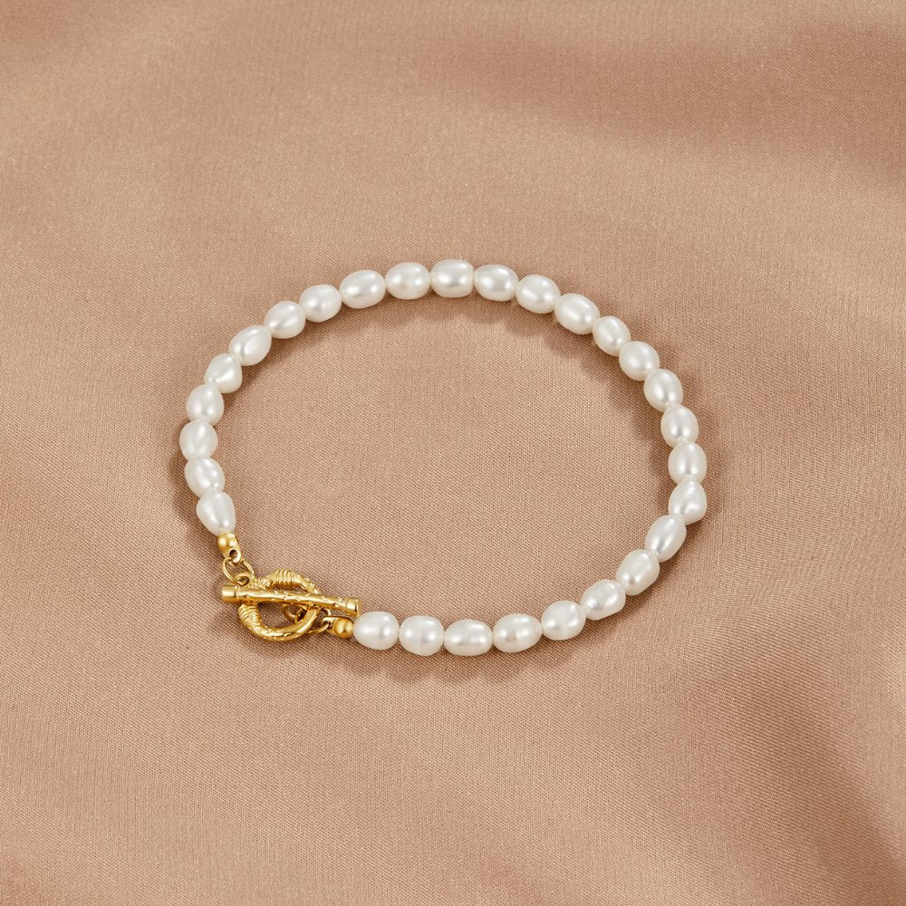 Cara Pearl Link Bracelet - Beautiful Earth Boutique